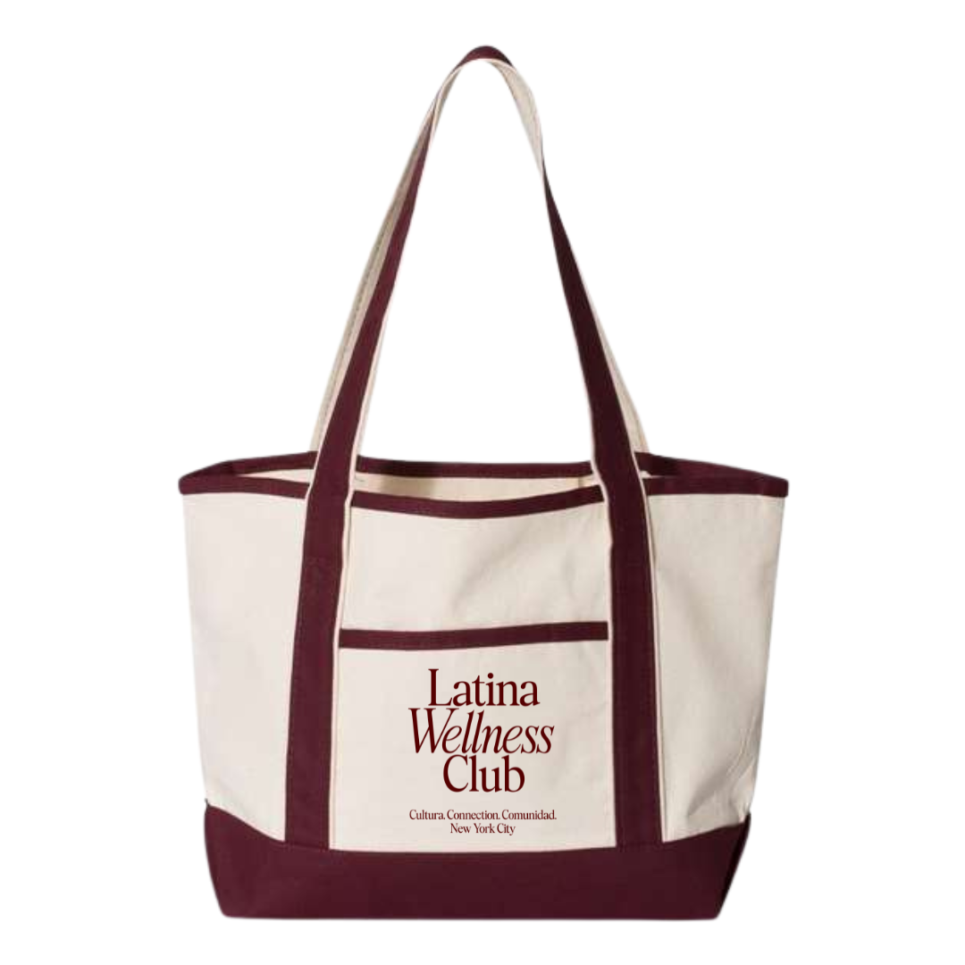 Latina Wellness Club Tote - Maroon